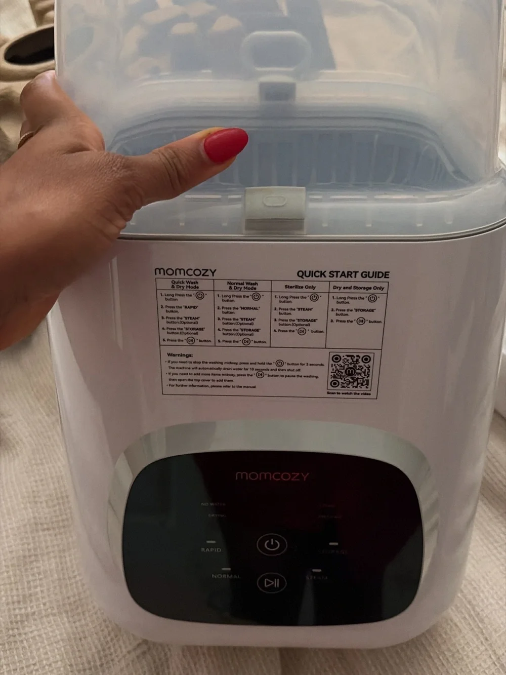 Momcozy Klean Pal Pro Bottle Washer - White